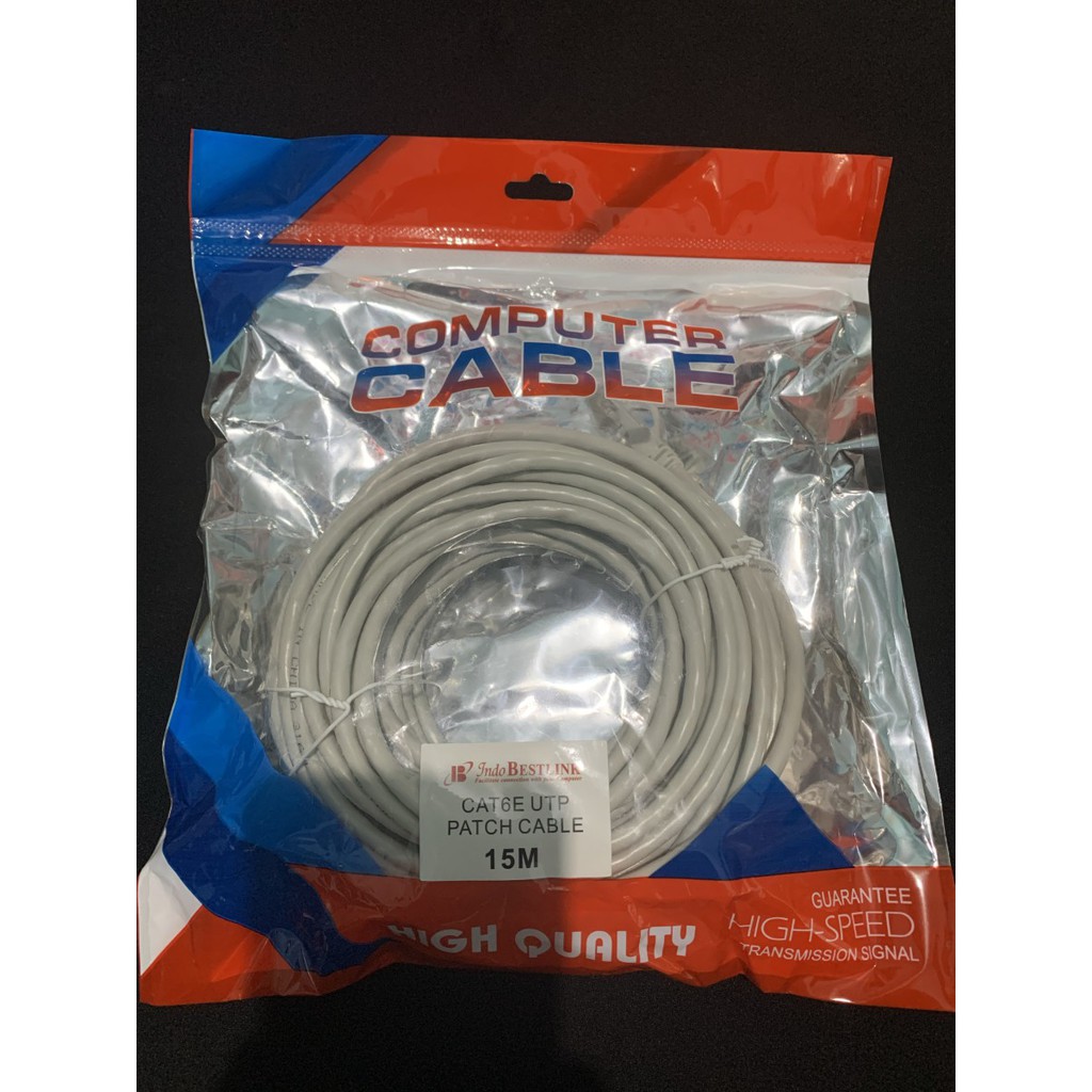 kabel LAN 15M Cat6 UTP Cable LAN 15 meter Cat 6 Bestlink High Quality