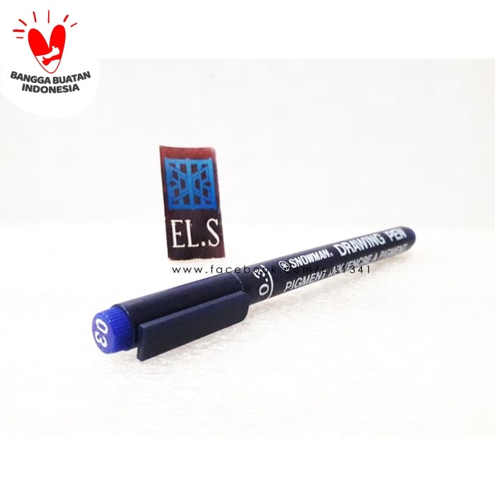 

Pendrawing- Snowman Drawing Pen 0.3 Biru -Drawing-Pen.