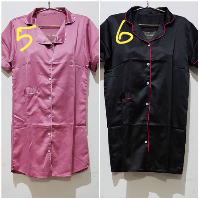 YULI - DASTER PIAMA FULL KANCING /DASTER WANITA
