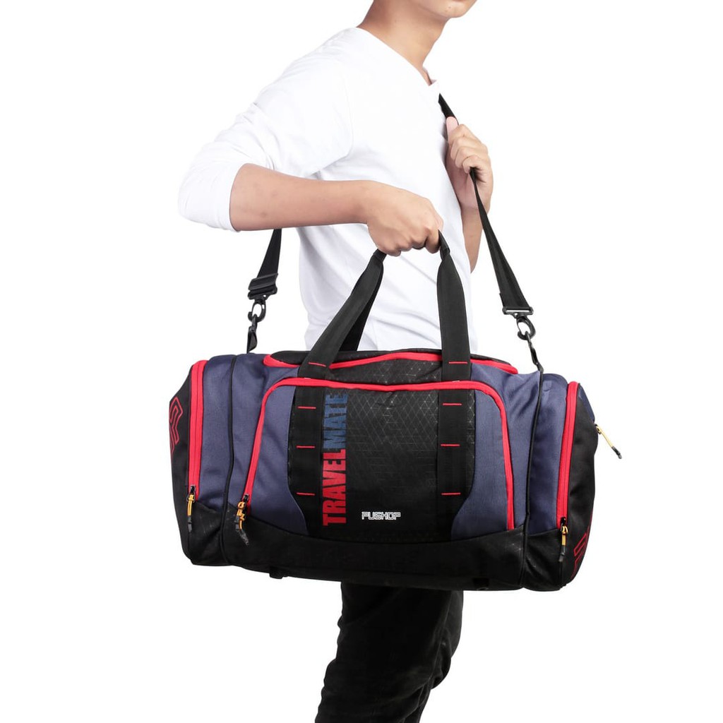 Tas Travelbag Tas Pakaian Tas Gym Duffel Travelmate Keren Premium Pushop