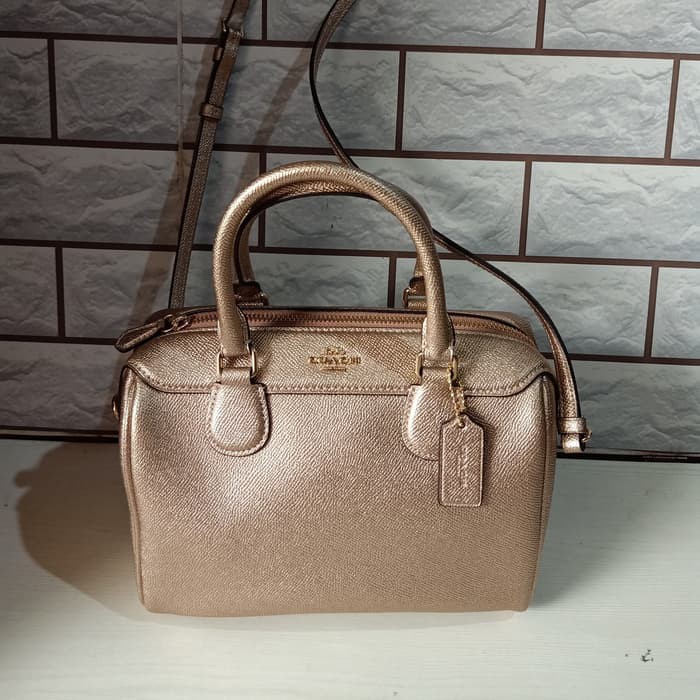 TAS WANITA COACH ORIGINAL - COACH BENNET MINI SATCHEL ROSEGOLD