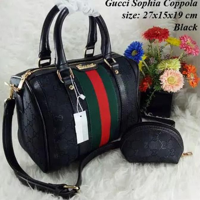 promo tas batam tas wanita import tas gucci speedy sophia coppola handbag - red terbaru