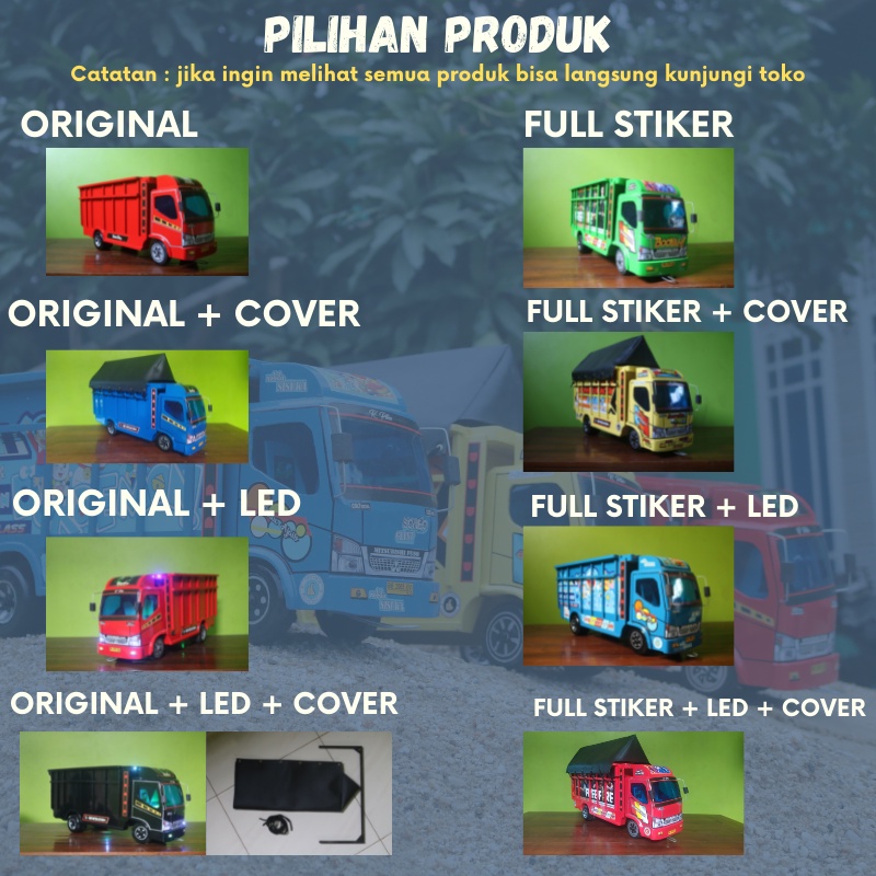 Miniatur Truk Oleng Kayu Asli Jumbo Murah Mainan Anak Dorong Truk Oleng Miniatur Kayu Murah Asli Jum