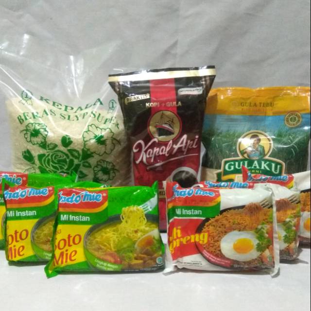 Paket Sembako Murah 1 - Beras, Gula, Kopi, Mie