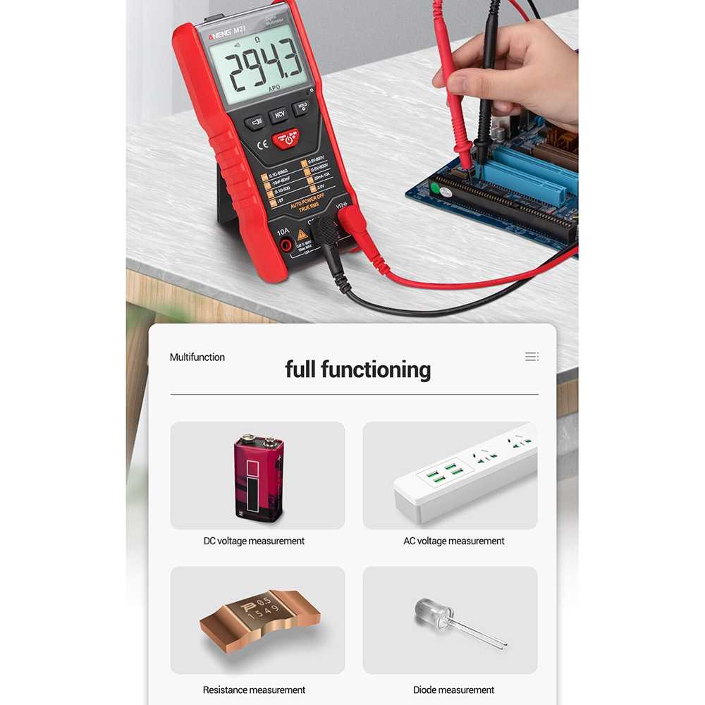 ANENG Digital Multimeter Voltage Tester - M21