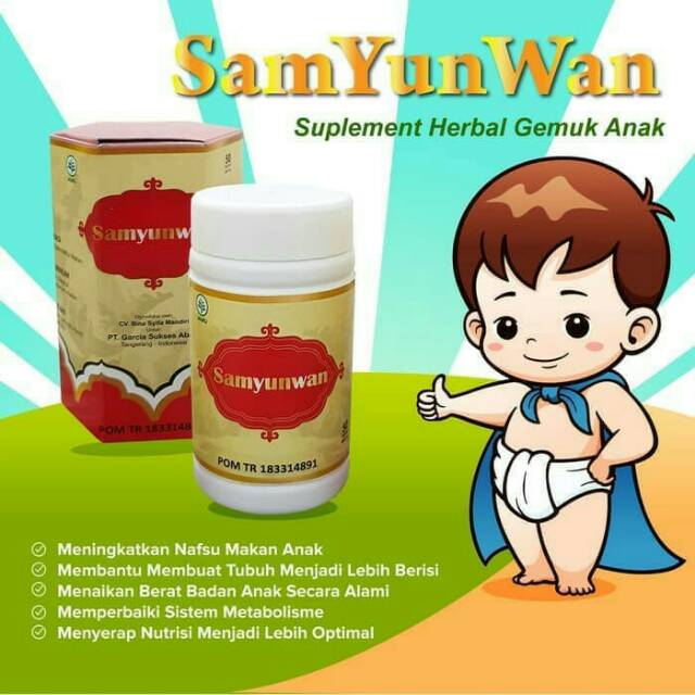 SAMYUNWAN BPOM ORIGINAL SUPLEMEN GEMUK BADAN