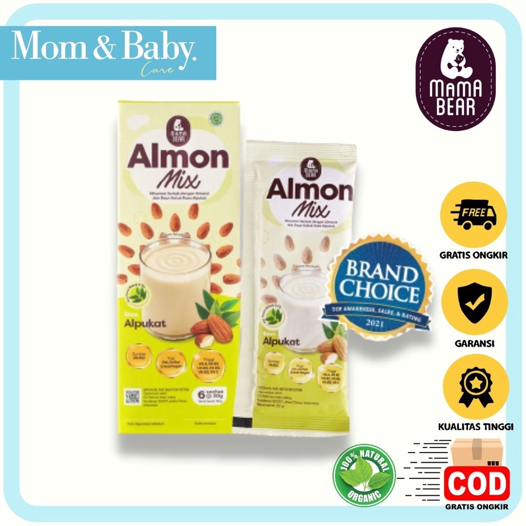 Almon Mix Susu Almond Milk + Katuk Pelancar ASI Booster Rasa Alpukat n