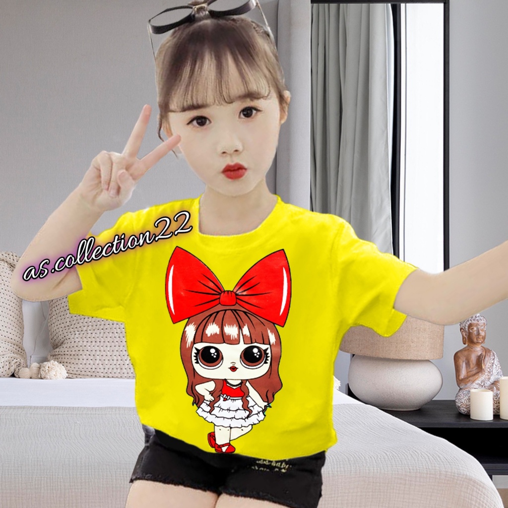 KAOS ANAK PEREMPUAN LOL CANTIK//USIA 1-10 TAHUN