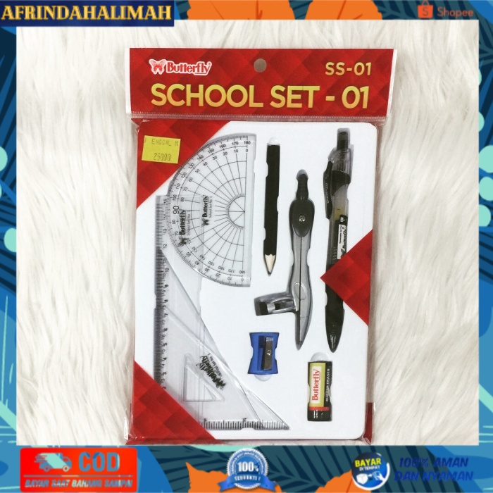 

{TERBARU} SCHOOL SET BUTTERFLY 01 & 02 - Seri 02