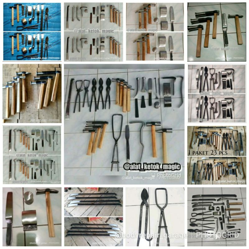 paket alat bengkel body repair ketok magic tradisional