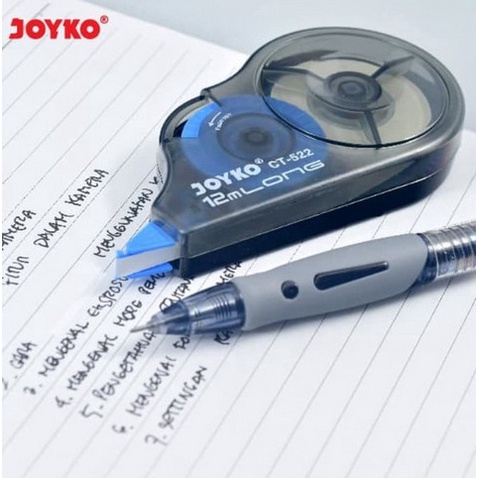 TIPE X CORRECTION TAPE CT-522 JOYKO KERTAS ROLL MURAH 12 METER CT 522 TIPE X ATK STATIONARY