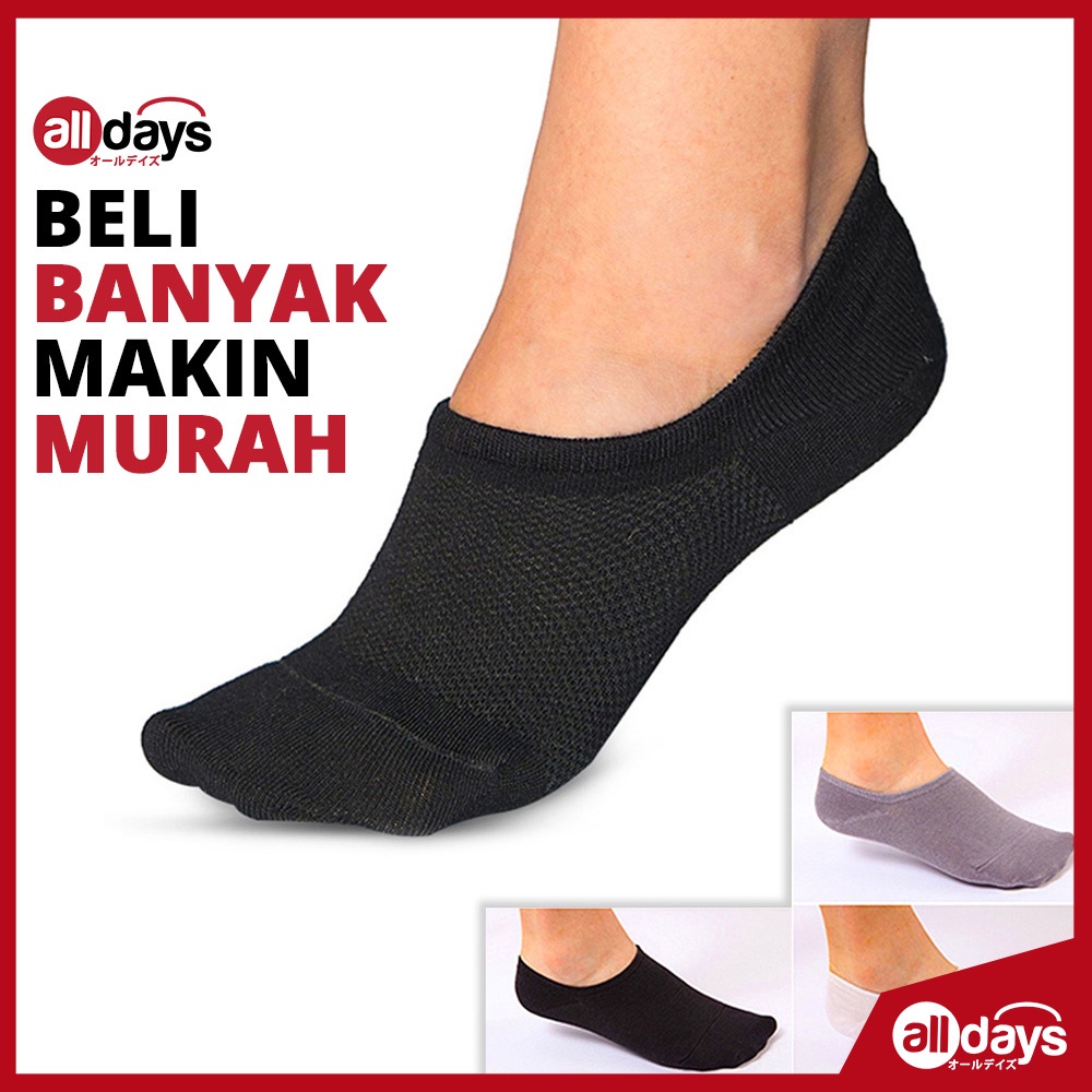 Alldays Mart Kaos Kaki Polos Pria Pendek Import