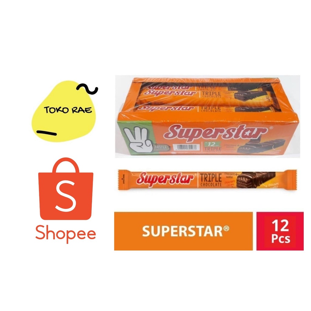 

Superstar Wafer Triple Chocolate 12pcs