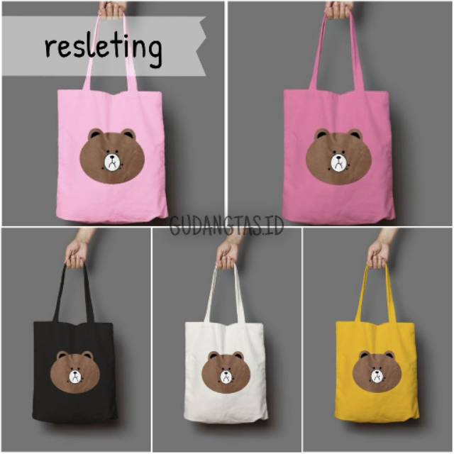 11.11 COD [RESLETING] BROWN Totebag Semi-Canvas | Totebag Besar | Totebag Laptop | Totebag Hitam | Totebag Cream | Totebag Navy | Totebag Maroon | Totebag Berkualitas