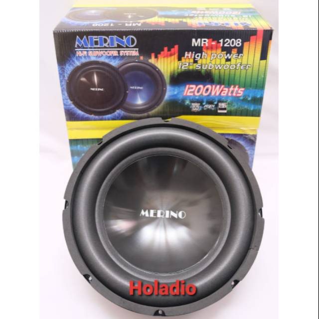 SUBWOOFER / SUBWOFER MERINO 12 INCH MR-1208 / MR 1208 DOUBLE COIL