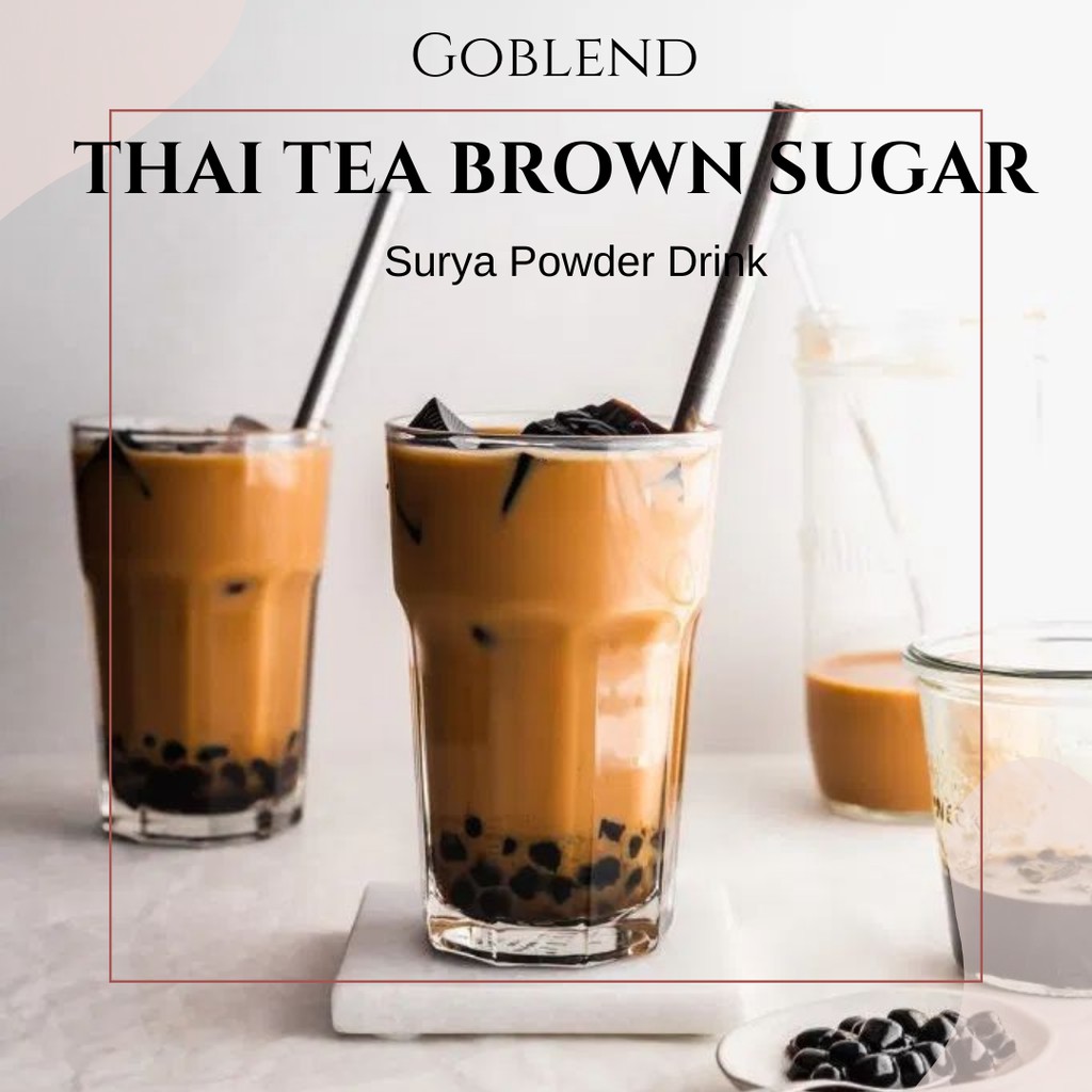 

Bubuk Minuman Rasa THAI TEA BROWN SUGAR 1Kg / THAI TEA BROWN SUGAR powder / Bubuk rasa THAI TEA BROWN SUGAR / Serbuk THAI TEA BROWN SUGAR / minuman rasa THAI TEA Gula Aren