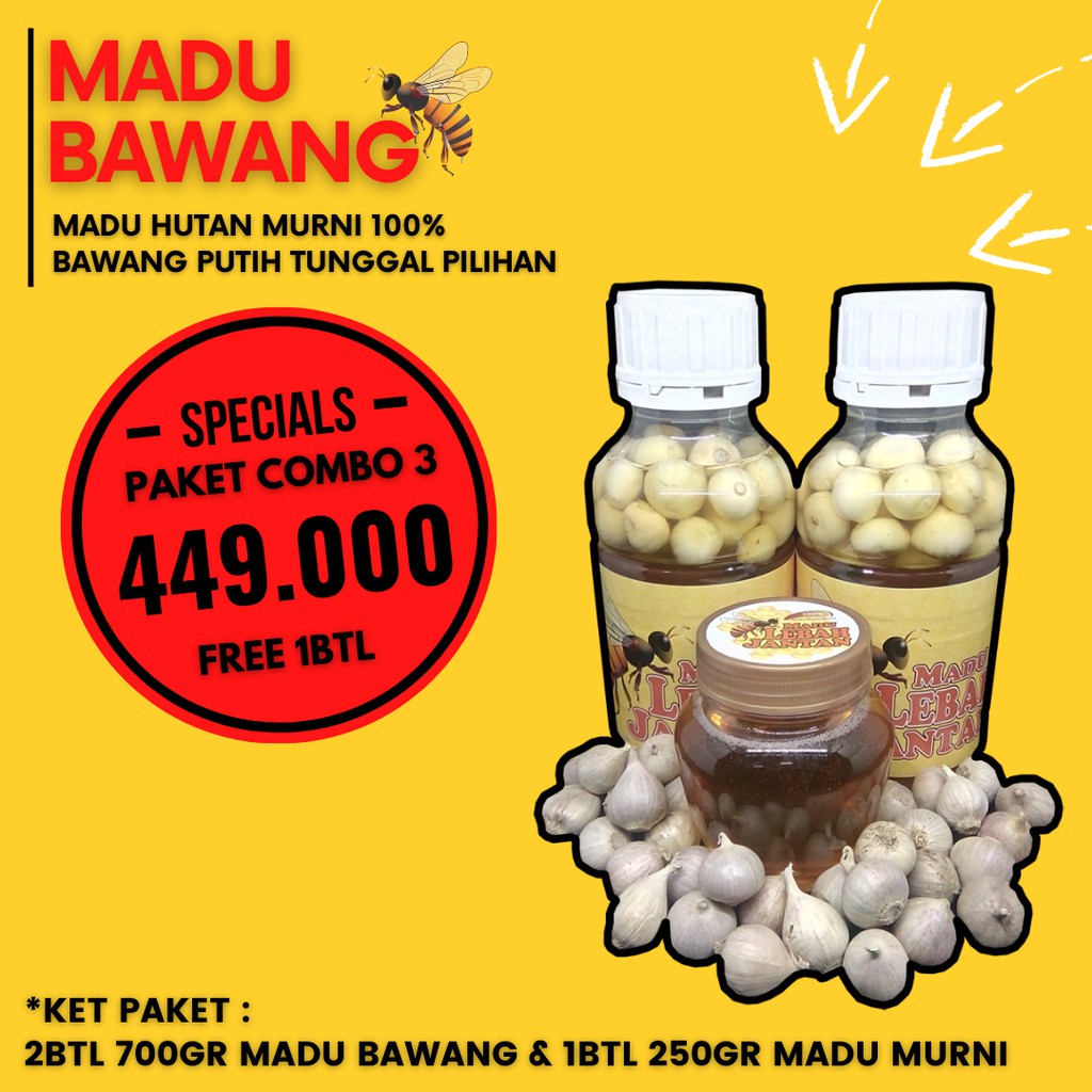 

Madu Bawang Premium Paket Combo 3