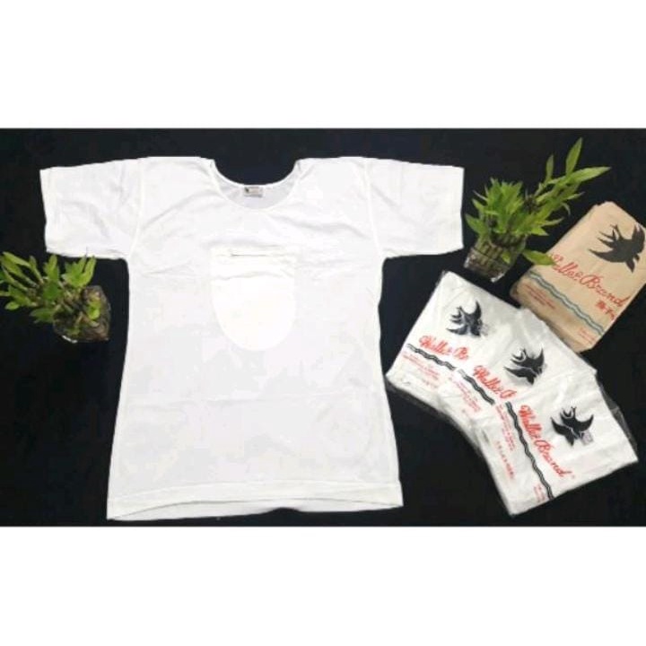 6 pcs (Satuan) Oblong resleting/oblong kancing/ pakaian dalam pria / oblong saku resleting / kancing