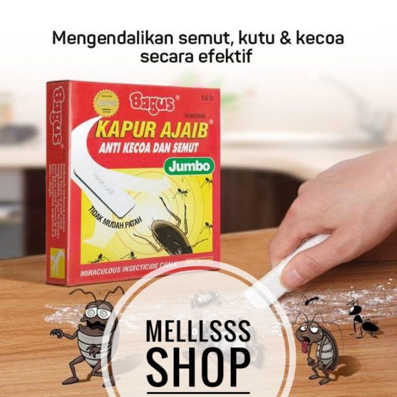 (STOK READY) KAPUR AJAIB BAGUS ANTI SEMUT 1 PACK BESAR