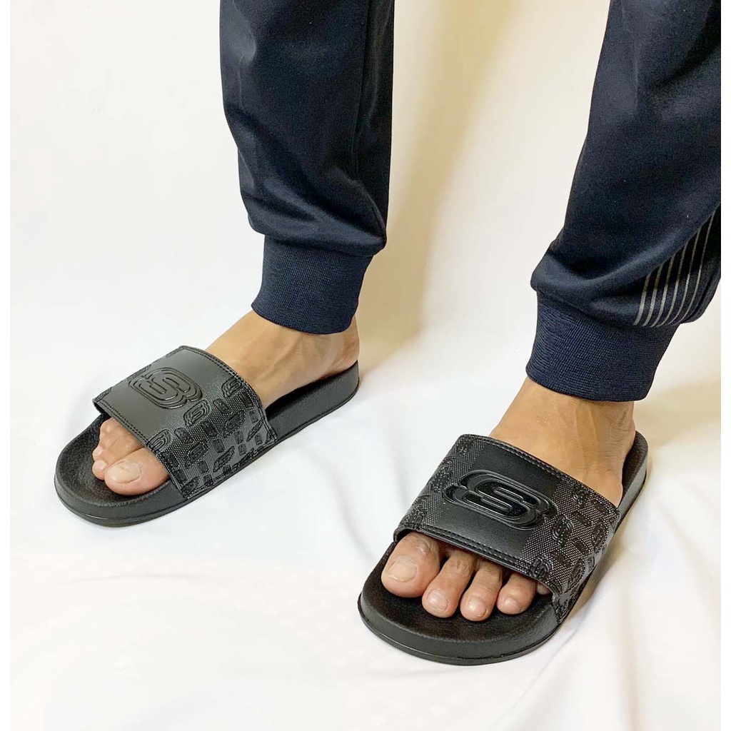 Sandal Skechers Slide Pria Terbaru Sendal Selop Cowok Sketchers Kekininan Sendal Slide Cowok Skechers Murah