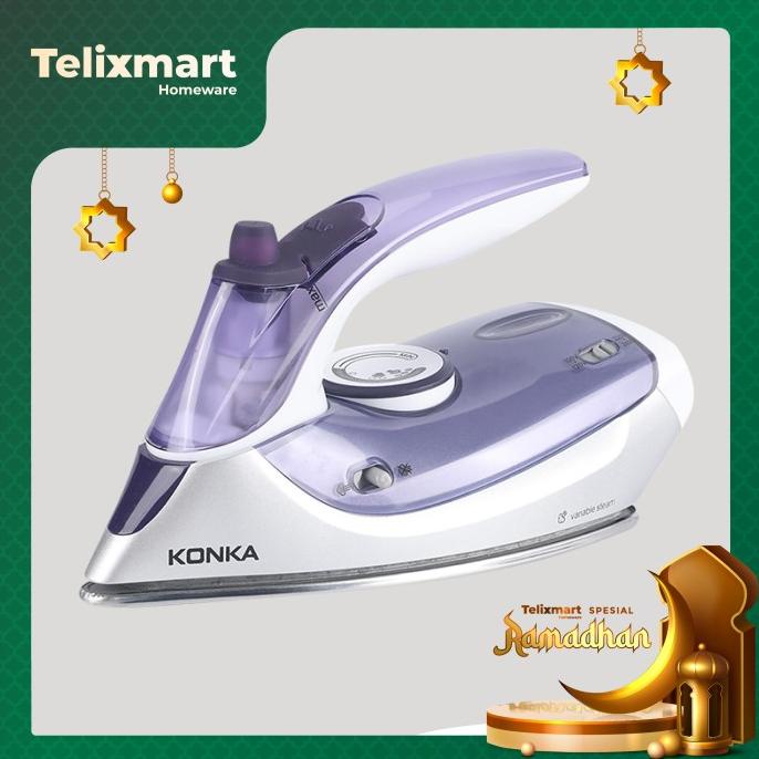KONKA Iron Steamer Setrika Listrik Portable Multifungsi Uap/Kering