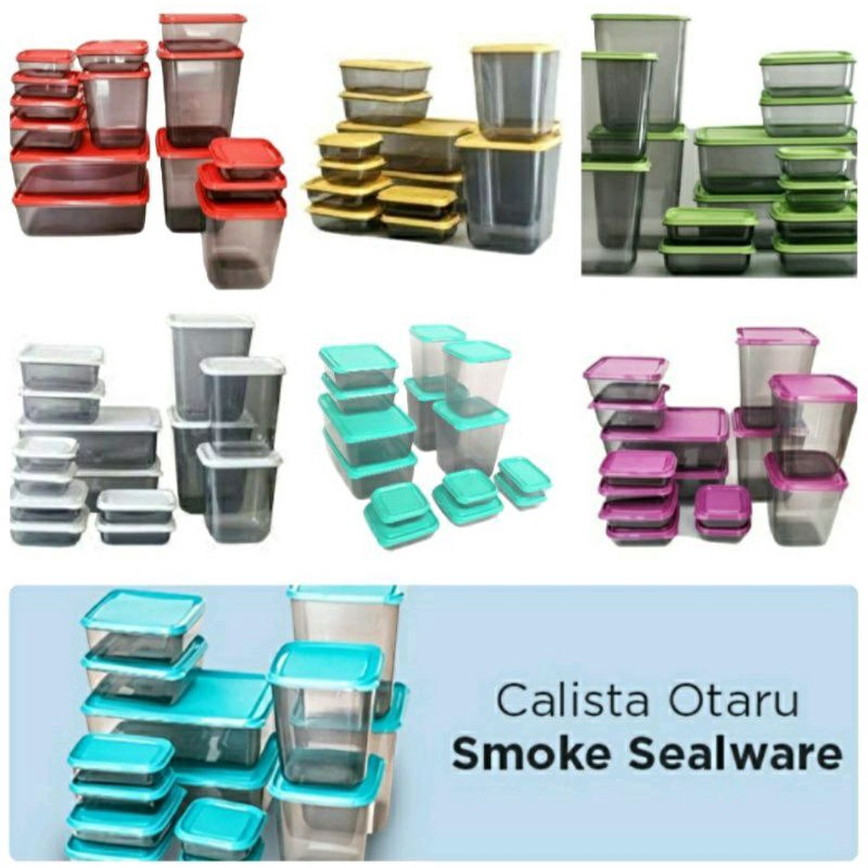 Calista Otaru / Calista Oita Sealware Set 7G Smoked  Toples Plastik Set