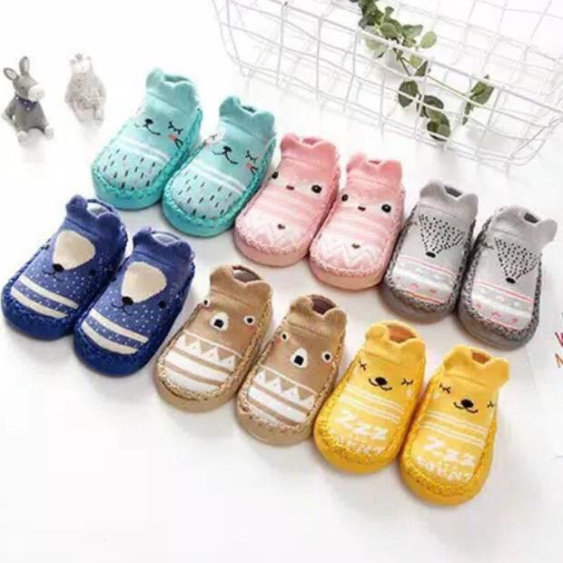 Sepatu bayi kaos kaki bayi anti slip hybryd baby shoesocks