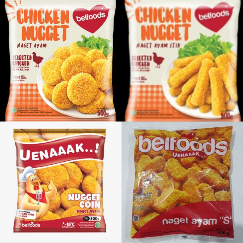 

Belfoods nugget S/coin/stik 500 gram