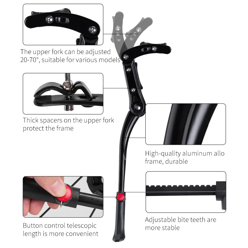 YGRETTE - BICYCLE KICKSTAND Standar jagang Parkir Samping Sepeda MTB Road Bicycle STAND