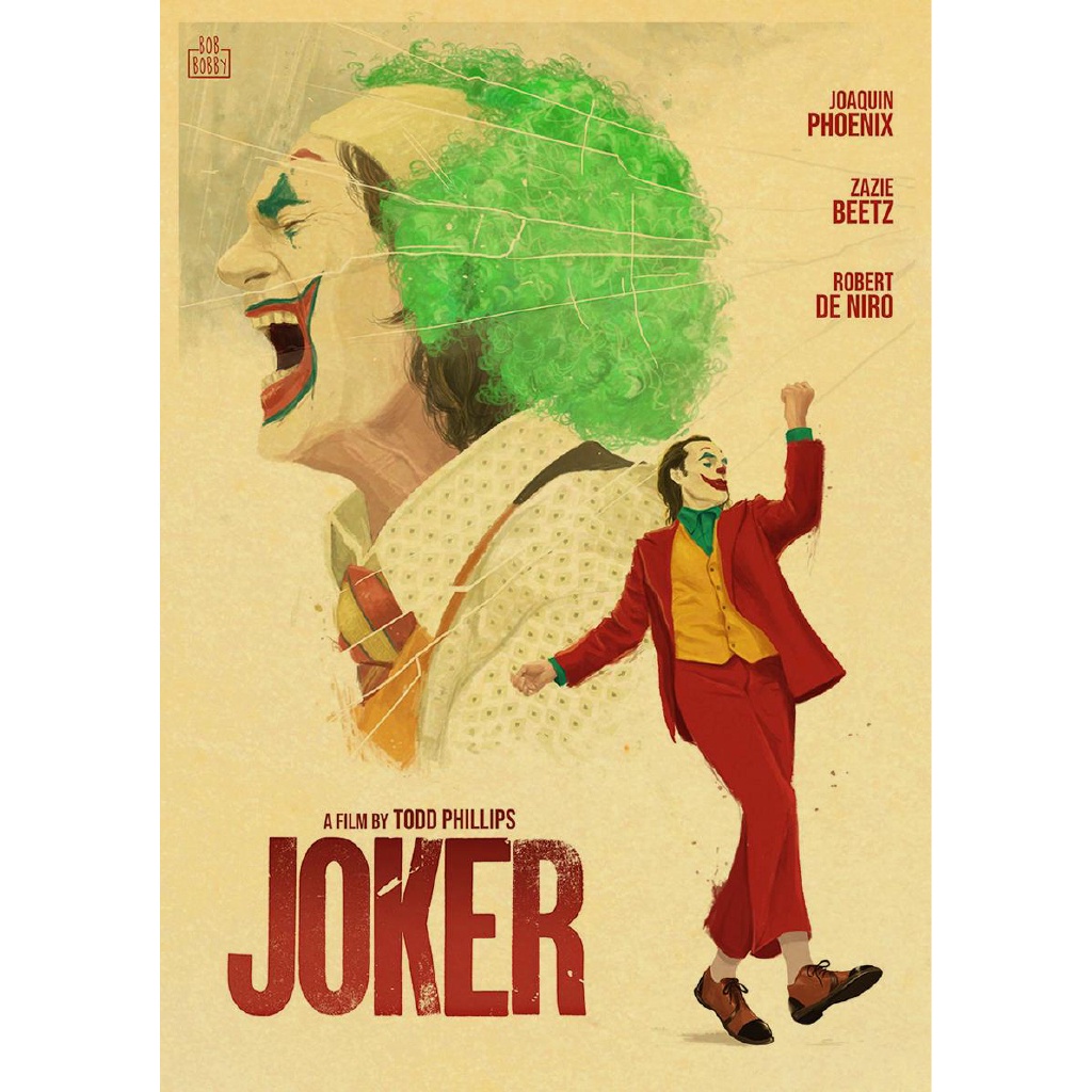 Vintage nuevo DC película Harley Quinn y Joker Retro Poster kraft papel impreso pared carteles para pared de Bar o casa pegatina