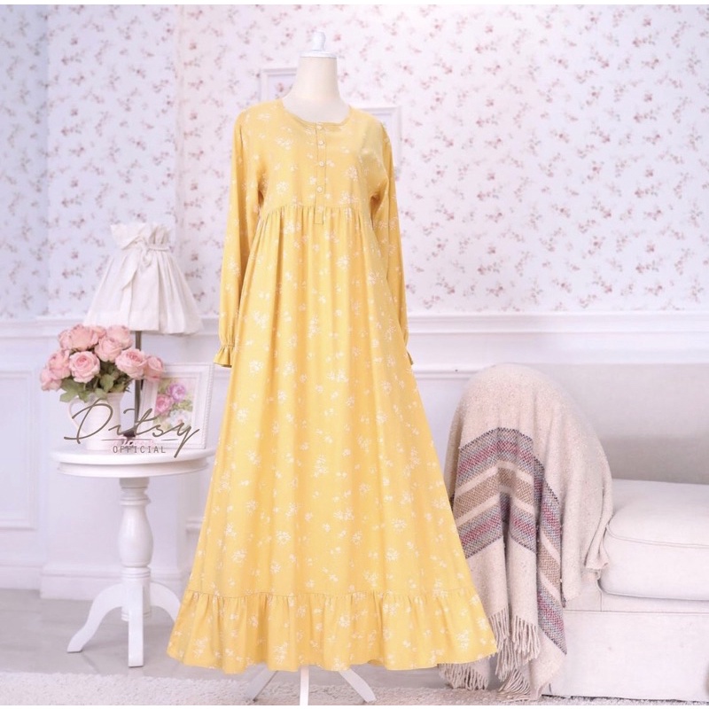 DITSY VAIA NIGHTGOWN YELLOW XL PRELOVED