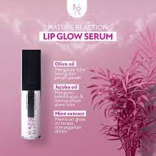 Nature Reaction Lip Glow Serum Original Serum Bibir Solusi Untuk Mencerahkan Bibir Hitam 2,6 ml Aman BPOM