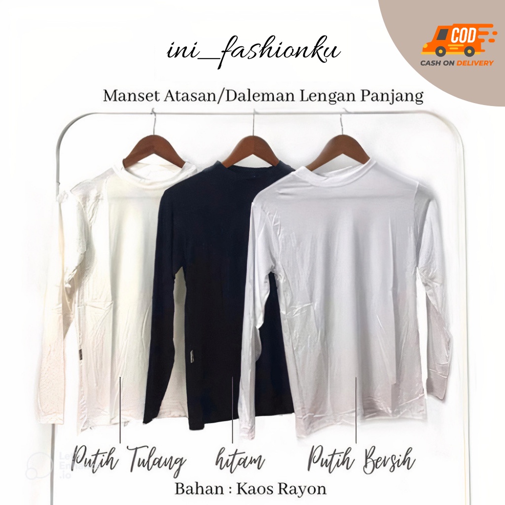 ( BISA COD ) MANSET ATASAN ALL SIZE LENGAN PANJANG / MANSET RAYON SUPER PREMIUM STRETCH ADEM ANTI GERAH BB 40-65 KG