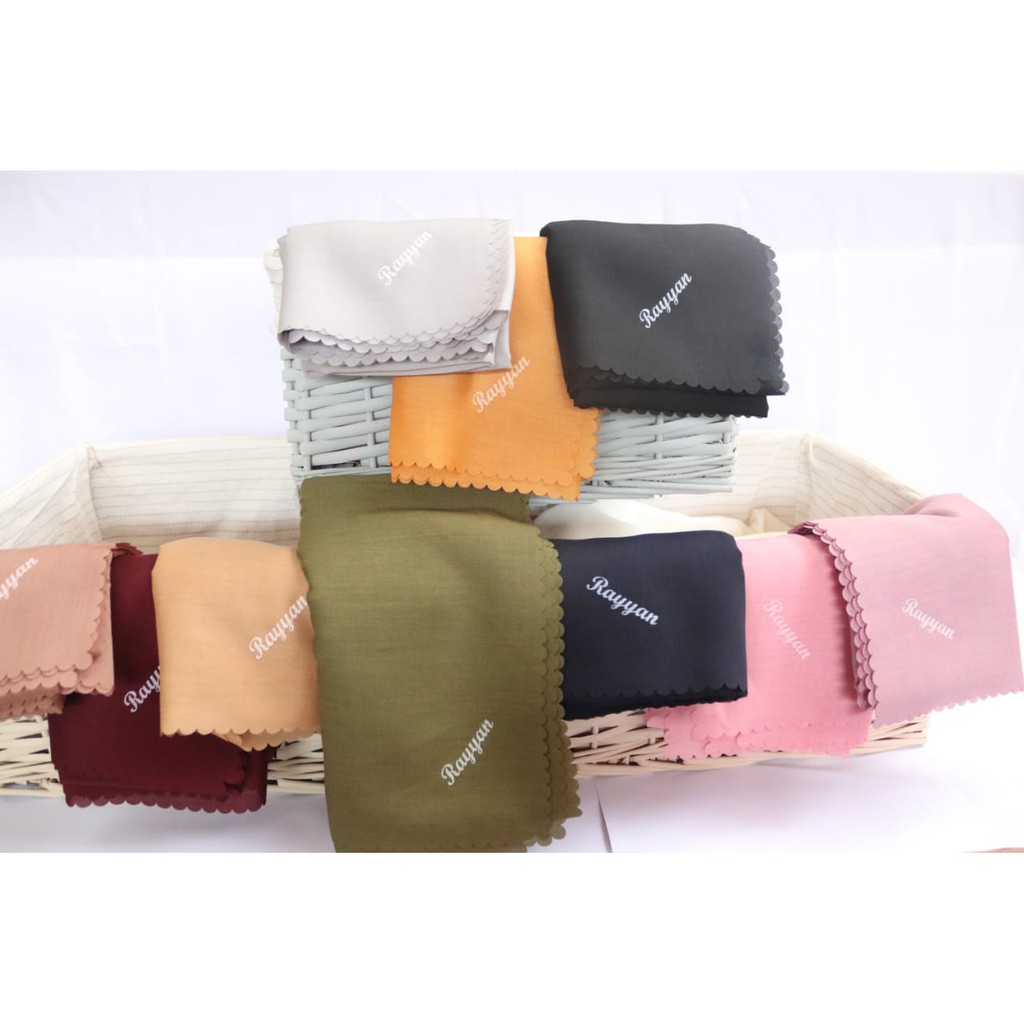 Hijab kerudung segi empat VOAL WATERPROOF Brand RAYYAN