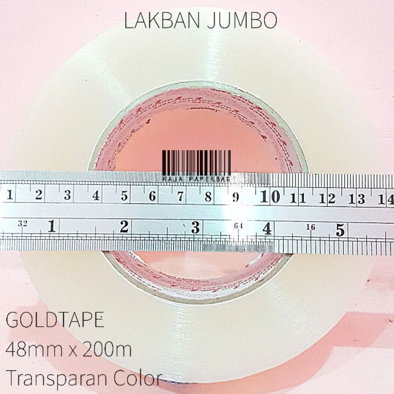 

lakban jumbo bening goldtape 48mm x 200m OPP packaging tape plakban isolasi selotip transparan color