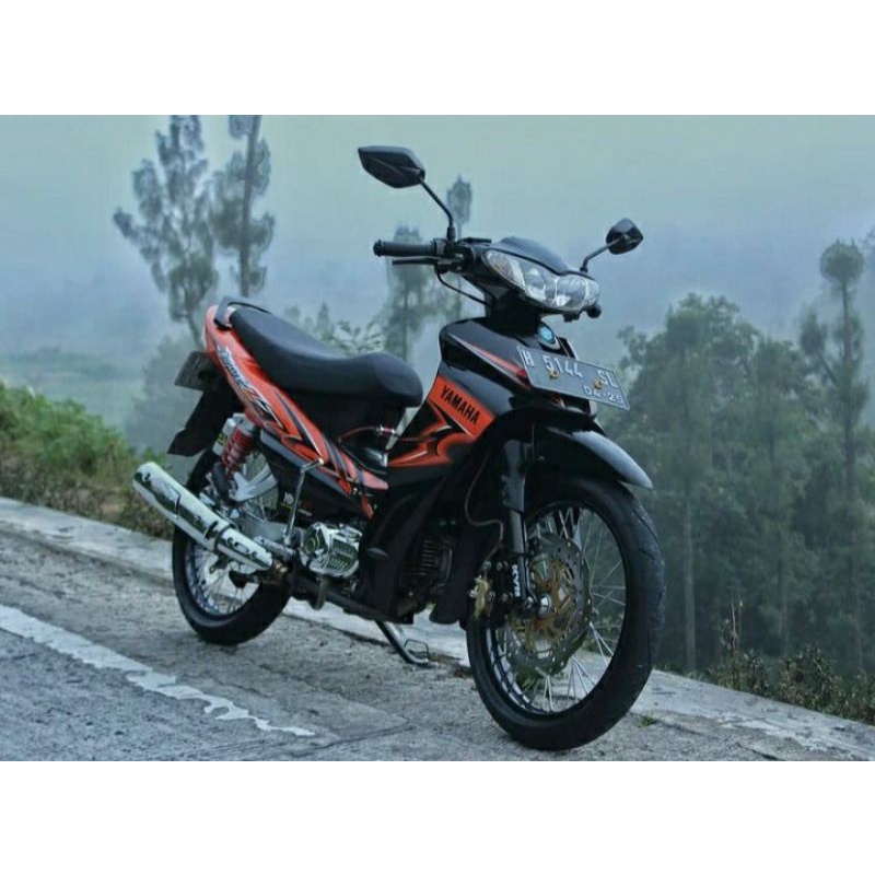 Striping lis sticker standar ori Yamha Jupiter Z 2006 Oren Striping jupiter z 2006