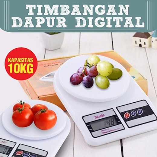 Timbangan Dapur SF- 400 Digital Electronik Kitchen Scale 10 kg