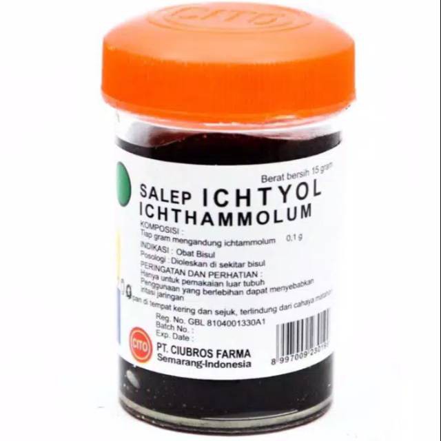 Salep Ichtyol (salep hitam) obat bisul