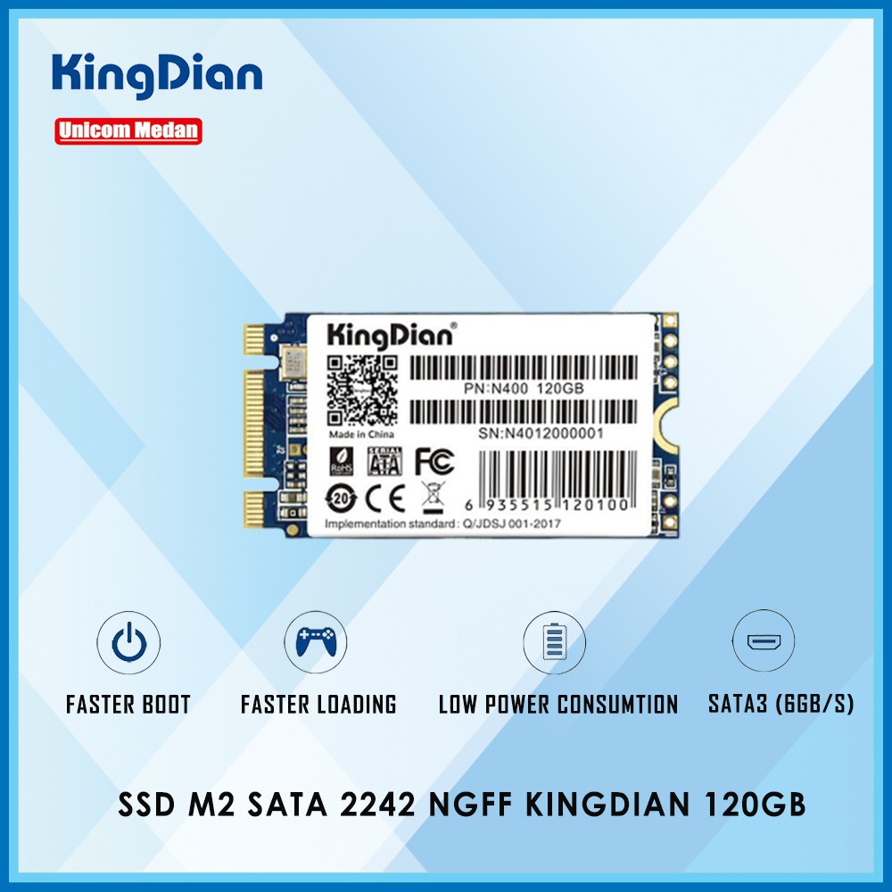 SSD M2 SATA 120GB 2242 NGFF KINGDIAN