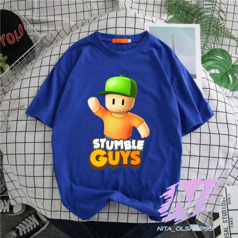 kaos stumble guys baju kaos anak stumble guys terlaris