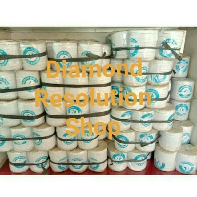1 Roll Karet Elastis Putih Penguin 1,2 Cm / Tali Karet / Karet Kolor 091
