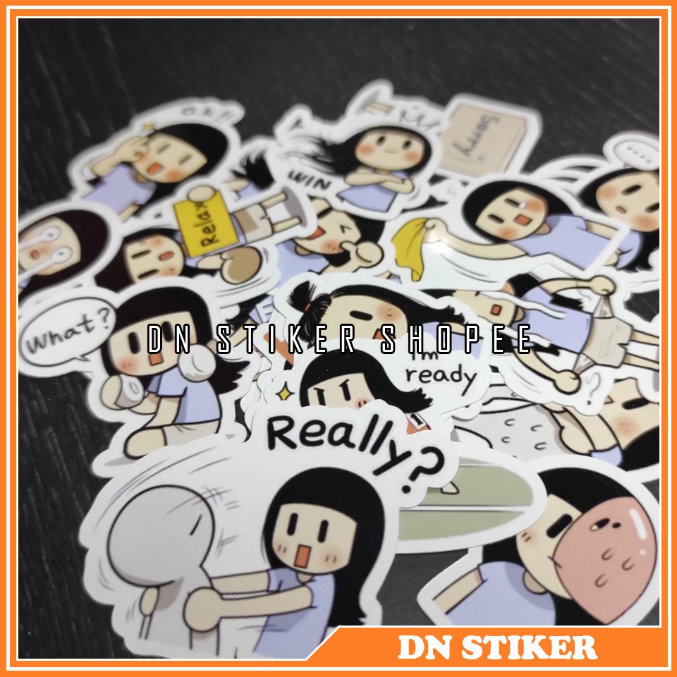 

Stiker kertas karakter line smail brush 25 pcs sticker accesoris stiker line smail brush