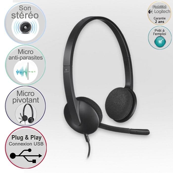Headset logitech H340 USB Headset