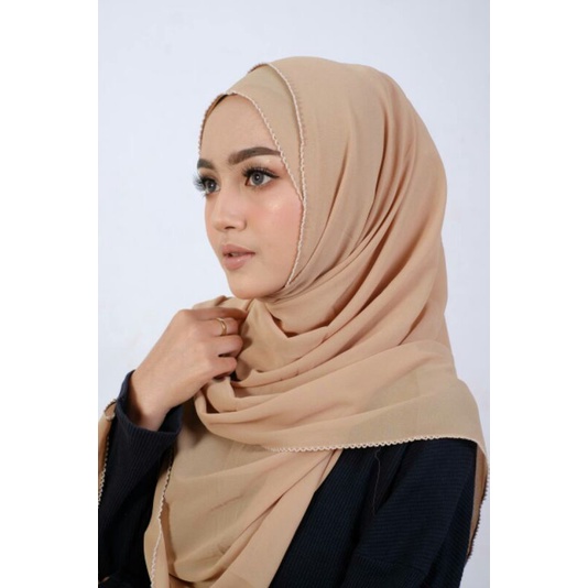 Pashmina Instan/ Hagia shawl/ Pashmina tanpa Jarum Pentul