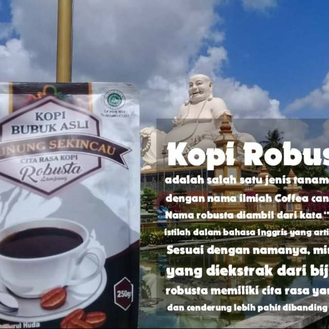 

Kopi robusta asli lampung, 250 gram