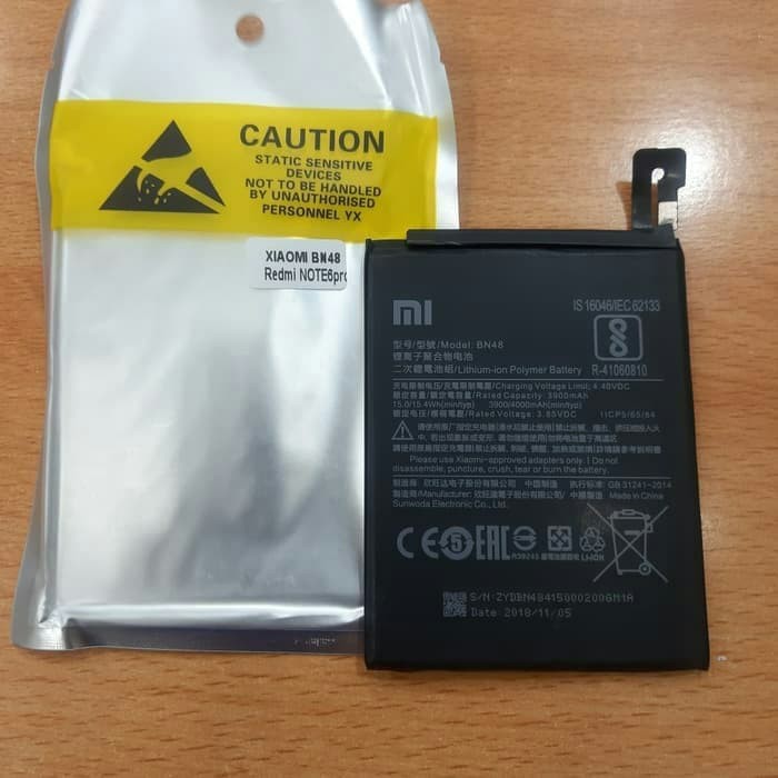 DISKON BATRE XIAOMI REDMI NOTE 6PRO BN48 BATERAI XIAOMI BN48 REDMI NOTE 6PRO