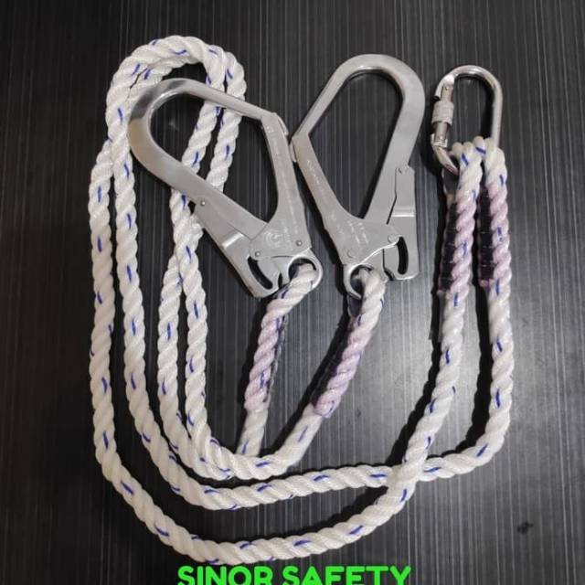 Lanyard Safety Double Big Hook PRO FullBody Harness Tali Body Harness