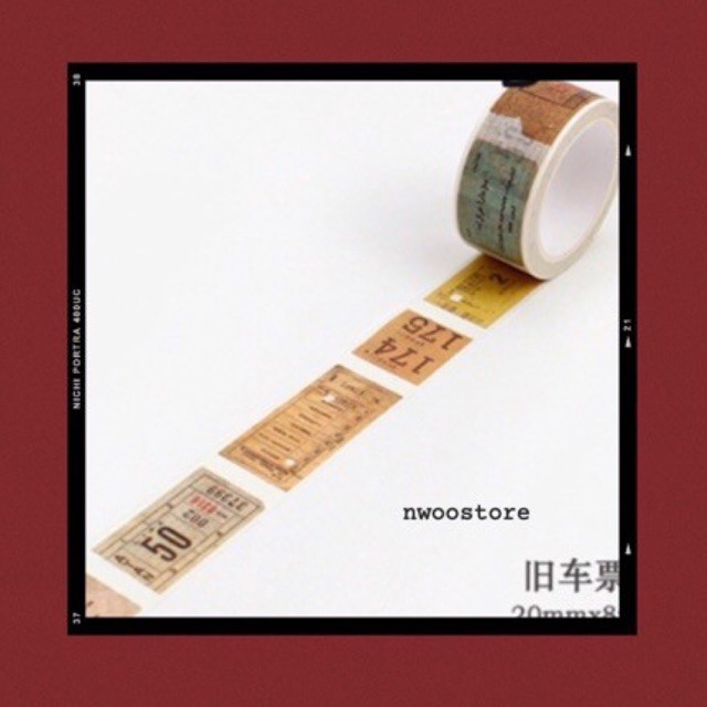 

Washi Tape Retro ticket