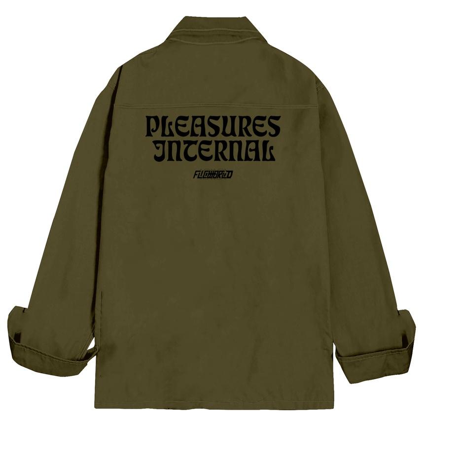 IdK0w0V--FLICWORLD - Pleasure Internal Overshirt Jacket Army