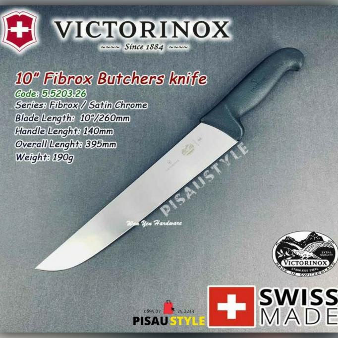 Pisau Sembelih Victorinox Fibrox Favorit Jagal 26Cm TERTAJAM